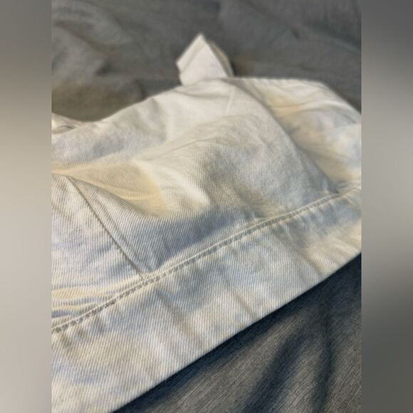 Nautical 2 Piece Lone Star White Denim Top & Skort with side Tie - Picture 6 of 14